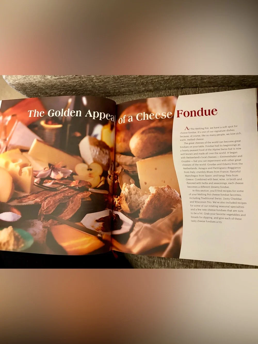 The Melting Pot fondue restaurant cookbook